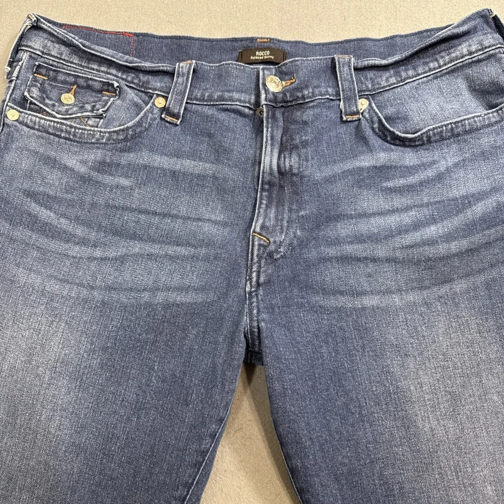 JEANS True Religion Rocco MENS 40 RELAXED SKINNY Stretch Premium Blue